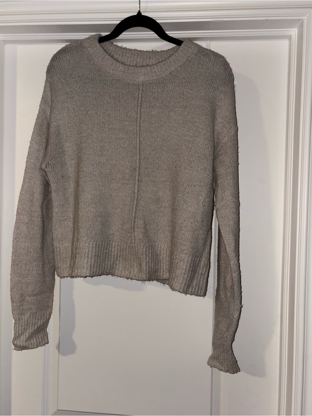 Lightweight Crewneck Sweater in Taupe